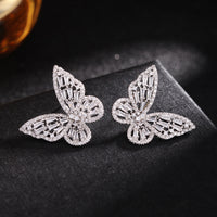 New Luxury Fashion Round Dangle Drop Korean Earrings For Women Big Butterfly  Gold Earring  for women 2020 Jewelry