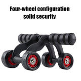 4 Wheels Abdominal Roller for Muscle Exercise Equipment Home Indoor Office Fitness No Noise