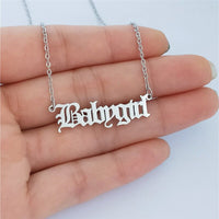 Custom Necklaces Name Necklaces Jewelry Personality Letter Choker Necklaces with Name for Women Girls Mother