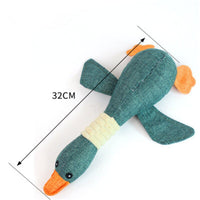 2020 30cm Cartoon Pet Goose Plush Toy For Large Dog Cute Soft Indestructible Chew Plush Doll Toys For Pet Puppy