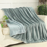 Solid Deep Grey Winter Thick warm Throws Plaids Double-sided Blanket Sherpa Berber Fleece Fabric Bedding Bedspread