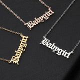 Custom Necklaces Name Necklaces Jewelry Personality Letter Choker Necklaces with Name for Women Girls Mother