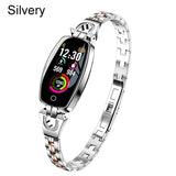 Women Smart Watch 0.96" OLED Heart Rate Blood Pressure Monitor Pedometer Fitness Tracker Waterproof Fashion Smartwatch