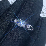 New Product Promotion Moissanite  0.5ct  Hardness 9.3, diamond substitutes, can be tested by instruments. Popular jewelry