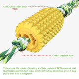 Pet Cat Dog Toys Biting Corn Molar Stick Resistant Toothbrush With Rope Playing Chasing Chewing Pet Product Accessories Supplies