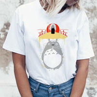 Spirit Away Studio Ghibli Japanese Anime Totoro Miyazaki Hayao Anime t shirt tshirt t-shirt women female femme cartoon clothes