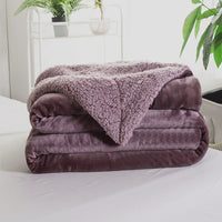 Solid Deep Grey Winter Thick warm Throws Plaids Double-sided Blanket Sherpa Berber Fleece Fabric Bedding Bedspread