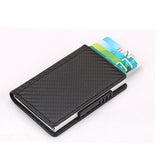 BISI GORO RFID Blocking Card Holder Fashion Men Women Credit Card Wallet Metal Card Case Aluminum Slim Carbon Card ID holder