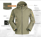 Hiking Army Jackets Men Military Airsoft Camping Tactical Jacket Winter Shark Skin SoftShell Waterproof Jacket Windbreaker