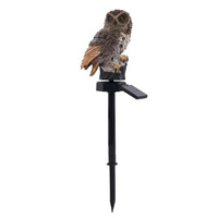 Solar Power LED Owl Lawn Light Waterproof Yard Landscape Lamp