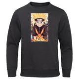 Cartoon Anime Naruto Men's Hoodies Autumn Harajuku brand clothing Men Sweatshirt Fleece Warm Sweatshirts Japan Anime Pullover