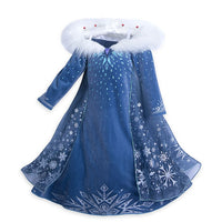 Girls Princess Dresses for 4-10T Children Kids Halloween Cosplay Costume Role-play Clothing Dress