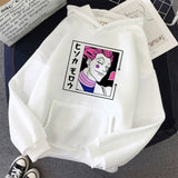 HISOKA MOROW Hoodie Japanese Anime Women's Hooded Sweatshirt Harajuku Full-time Hunter Anime Print Casual Oversize Women Hoodie