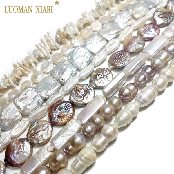 Fine AAA 100% Natural Baroque Freshwater Pearl Beads For Jewelry Making DIY  Bracelet Necklace Earrings 8-20mm