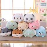 9 Styles Animal fat Dinosaur Pig Cat Bear Plush Toy Soft Cartoon Panda Hamster Elephant Deer Stuffed Doll Baby girl Pillow Gift