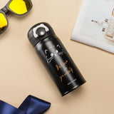 350ml/500ml Cartoon Cat Stainless Steel Vacuum Flasks Portable Thermos Mug Travel Thermal Water Bottle Tumbler Thermocup