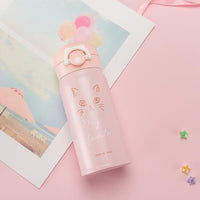 350ml/500ml Cartoon Cat Stainless Steel Vacuum Flasks Portable Thermos Mug Travel Thermal Water Bottle Tumbler Thermocup