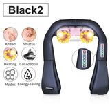 (with Gift Box) JinKaiRui U Shape Electrical Shiatsu Back Neck Shoulder Body Massager Infrared Heated Kneading Car/Home Massage