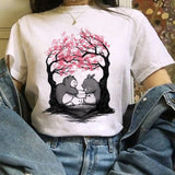 Totoro Studio Ghibli Harajuku Kawaii T Shirt Women Ullzang Miyazaki Hayao Tshirt Funny Cartoon T-shirt Cute Anime Top Tee Female