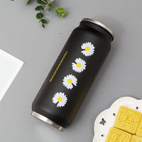 Cute Strawberry Insulated Water Bottle Stainless Steel Thermos Portable Wide Mouth Can Cup Travel Bottle 500ml