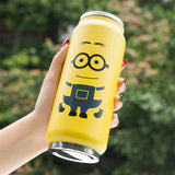 Cute Strawberry Insulated Water Bottle Stainless Steel Thermos Portable Wide Mouth Can Cup Travel Bottle 500ml