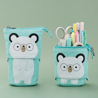 Flexible Big Cat Pencil Case Fabric Quality School Supplies Stationery Gift School Cute Pencil Box Pencilcase Pencil Bag