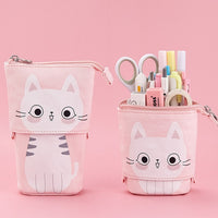 Flexible Big Cat Pencil Case Fabric Quality School Supplies Stationery Gift School Cute Pencil Box Pencilcase Pencil Bag