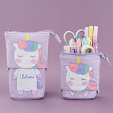 Flexible Big Cat Pencil Case Fabric Quality School Supplies Stationery Gift School Cute Pencil Box Pencilcase Pencil Bag