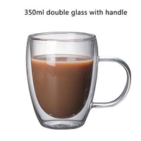 Transparent glass coffee cup milk whiskey tea beer double creative heat resistant cocktail Vodka wine mug Drinkware tumbler cups