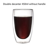 Transparent glass coffee cup milk whiskey tea beer double creative heat resistant cocktail Vodka wine mug Drinkware tumbler cups