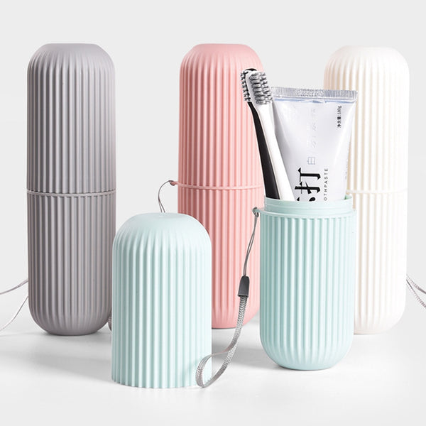 Travel Portable Toothbrush Toothpaste Holder Storage Case Box Organizer Household Storage Cup Outdoor Holder Bathroom Accessorie