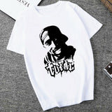 American Ripper Tupac 2pac Hip Hop Women's T Shirt Summer Short Sleeve Chewing Funny Tshirt Tops Women T-shirt Female