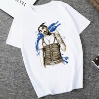 American Ripper Tupac 2pac Hip Hop Women's T Shirt Summer Short Sleeve Chewing Funny Tshirt Tops Women T-shirt Female