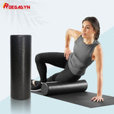 ROEGADYN EPP 3 Sizes Pilates Foam Roller Black Yoga Foam Roller 30/45/60CM Exercise Equipment Massage Roller Body For Women/Men