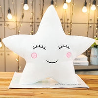 Plush Sky Pillows Emotional Moon Star Cloud Shaped Pillow Pink White Grey Room Chair Decor Seat Cushion