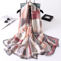 2020 Brand Designer Silk Scarf Female Foulard Bandana Long Shawls Wraps Winter Neck Scarves Pashmina Lady Hijab Luxury New