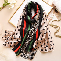 2020 Brand Designer Silk Scarf Female Foulard Bandana Long Shawls Wraps Winter Neck Scarves Pashmina Lady Hijab Luxury New