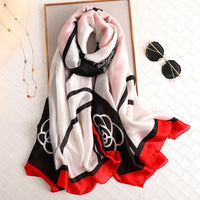 2020 Brand Designer Silk Scarf Female Foulard Bandana Long Shawls Wraps Winter Neck Scarves Pashmina Lady Hijab Luxury New