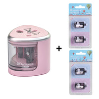 2018 New Automatic pencil sharpener Two-hole Electric Switch Pencil Sharpener stationery Home Office School Supplies