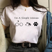 Women Funny Glasses Graphic Printed Tshirt Unisex Summer New Fashion Short Sleeve T shirt Ladies Casual Harajuku Style Clothes