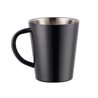 300ml Stainless Steel Coffee Mug Portable Milk Cup With Handle Double Wall Rainbow Cups Travel Tumbler Milk Tea Mugs