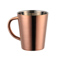 300ml Stainless Steel Coffee Mug Portable Milk Cup With Handle Double Wall Rainbow Cups Travel Tumbler Milk Tea Mugs