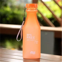 Candy Color Water Bottle Plastic Party Cup Matte Fall Resistant Drop Water Cup Sports Bottle For Travel Camping Accessories