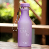 Candy Color Water Bottle Plastic Party Cup Matte Fall Resistant Drop Water Cup Sports Bottle For Travel Camping Accessories