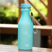 Candy Color Water Bottle Plastic Party Cup Matte Fall Resistant Drop Water Cup Sports Bottle For Travel Camping Accessories