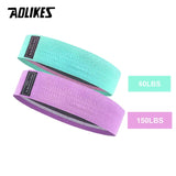 AOLIKES Fitness Rubber Band Elastic Yoga Resistance Bands Set Hip Circle Expander Bands Gym Fitness Booty Band Home Workout