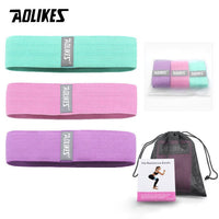 AOLIKES Fitness Rubber Band Elastic Yoga Resistance Bands Set Hip Circle Expander Bands Gym Fitness Booty Band Home Workout