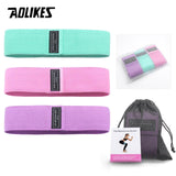 AOLIKES Fitness Rubber Band Elastic Yoga Resistance Bands Set Hip Circle Expander Bands Gym Fitness Booty Band Home Workout