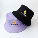 Bucket Hats Women Letter Embroidered Double-sided Fisherman Hat Korean Style Solid Climbing Outdoor Sunscreen Bucket Hat ZZ-337