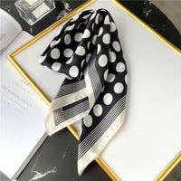 2021 Summer Luxury Brand Silk Scarf Square Women Shawls And Wraps Fashion Office Small Hair Neck Hijabs Foulard Scarves 70*70cm